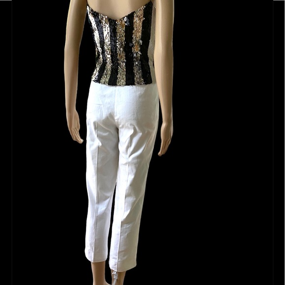 St. John White resort cropped pants size 4 - Picture 12 of 14